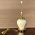 Late 20th Century Vintage Lenox Brass & Ivory Porcelain Table Lamp With Finial For Sale - Image 5 of 12