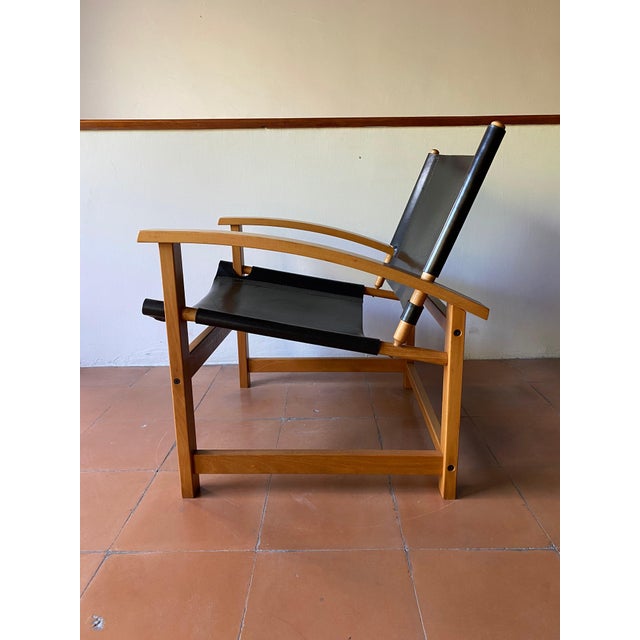 Black Safari Chair from Hyllinge, Denmark, 1970s For Sale - Image 8 of 11