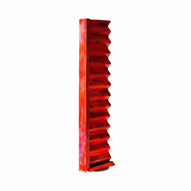 Abstract Vintage Metal Sculpture For Sale - Image 3 of 7
