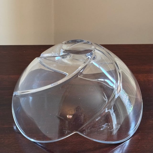 Glass Vintage Art Glass Centerpiece Bowl With Sculptural Freeform Design For Sale - Image 7 of 13
