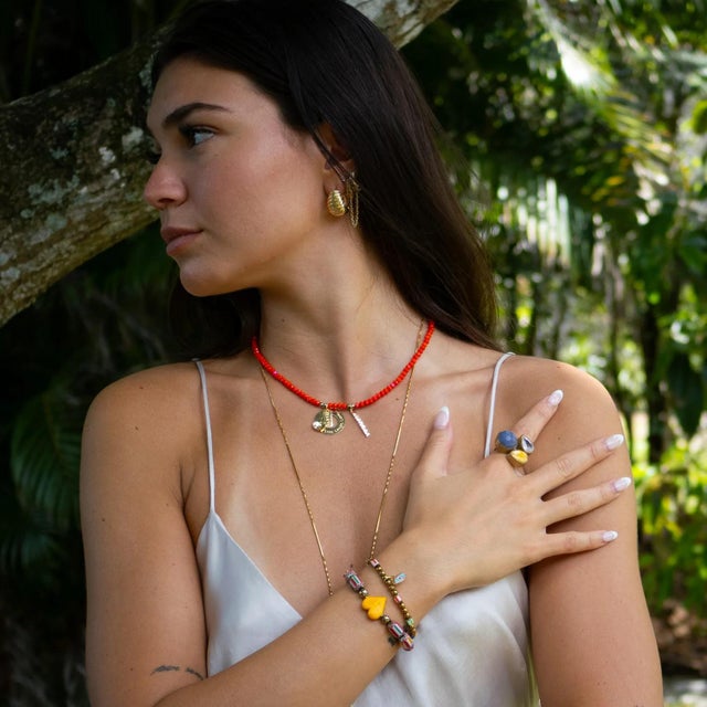 Evil Eye Blessings & Beaded Love Bracelet Set For Sale - Image 4 of 7