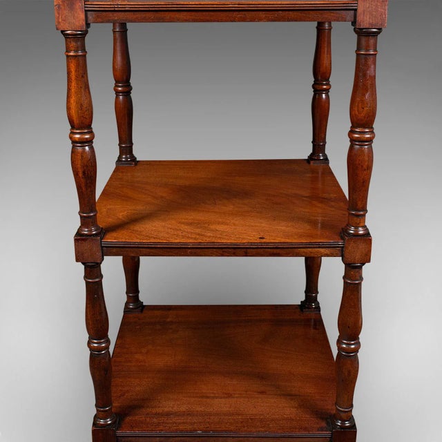 Brown 1800's English Antique 3 Tier Whatnot For Sale - Image 8 of 10