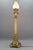 French Bronze and Frosted Glass Fluted Column Table Lamp, 1920s For Sale - Image 4 of 18
