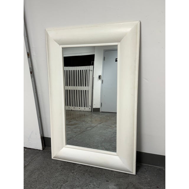 Design Plus Gallery presents the Savanna Mirror from Moe's Home. This rectangular mirror has a wide white beveled frame...