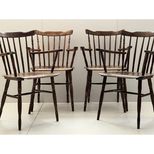 Vintage Dining Chairs from Ton, 1960s, Set of 4 For Sale - Image 14 of 18
