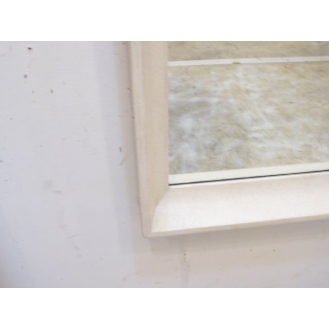 Mid-Century Modern Vintage Modern Whitewashed Mirror For Sale - Image 3 of 5