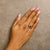 Early 21st Century 10K Yellow Gold 1/2 Cttw Round & Baguette Cut Diamond Pear Shaped Domed Pavé Cluster with Halo Cocktail Ring (J-K Color, I1-I2 Clarity) - Size 6 For Sale - Image 5 of 6