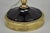 Antique French Neoclassical Black Faceted Opalene Glass Urn Brass Table Lamp For Sale - Image 11 of 13