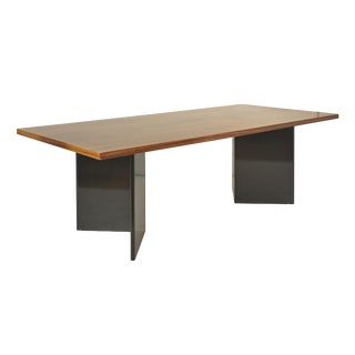 Large Dining Table in Walnut, Germany, 1980s For Sale