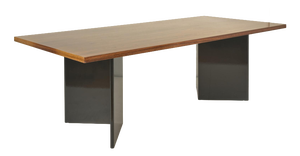 Large Dining Table in Walnut, Germany, 1980s
