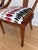 Wood Vintage Neoclassical Style Dining Chairs - Set of 6. Newly Upholstered in Abstract Patterned Velvet. For Sale - Image 7 of 11