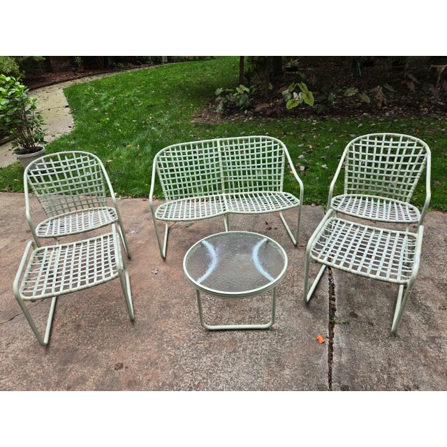 Vintage Kantan 6 Piece Seating Set, Attributed to Brown Jordan For Sale - Image 16 of 16
