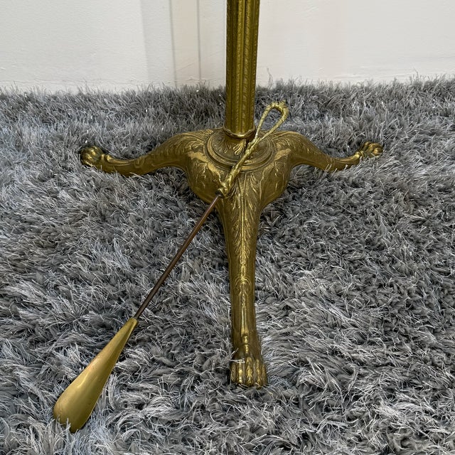 Vintage Baroque-Style Coat Rack in Brass with Hangers and Shoehorn, 1970s, Set of 3 For Sale - Image 12 of 14
