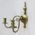 Traditional Vintage Gilt Metal Wall Sconces Two-Light Candlestick Holders - a Pair For Sale - Image 3 of 12