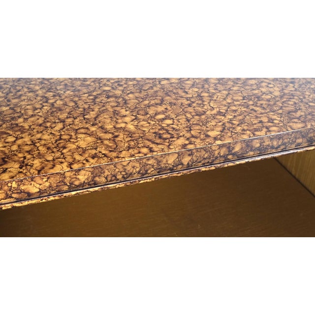 Pair Faux Gold Tortoise Heavy Brass Pulls Two Door Credenzas Dresser Mint! For Sale - Image 14 of 18