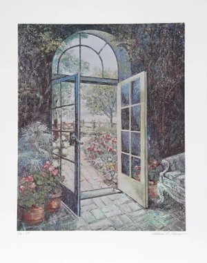William Collier, Open Door (Spring), Lithograph