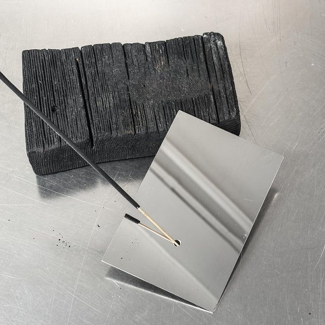 Early 21st Century Yakisugi Burnt Wood Incense Holder by Case Studios For Sale - Image 5 of 9