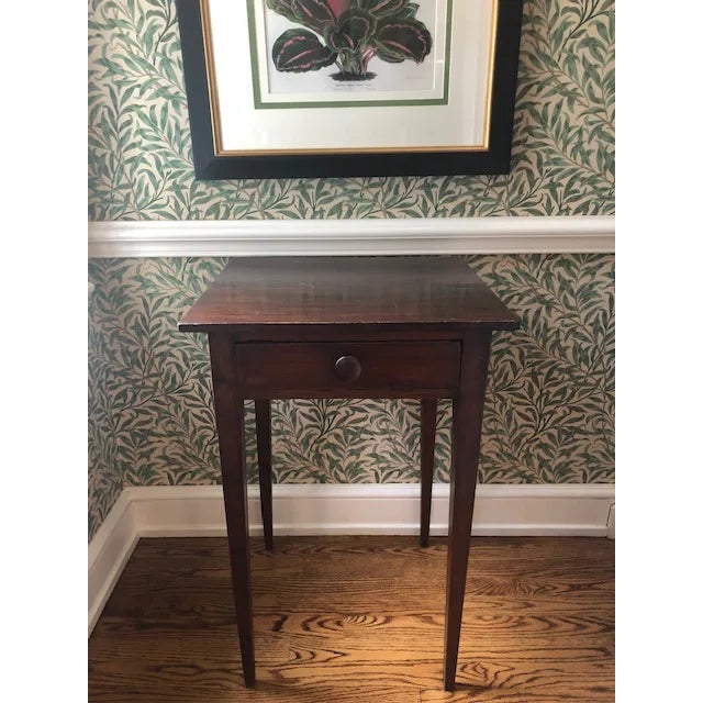 Wood 19th Century Antique Federal One-Drawer Table For Sale - Image 7 of 7