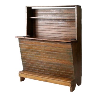 Antique Farmhouse Grain Bin Storage Chest For Sale