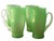 Art Deco Set of 4 Carder Steuben Art Deco Jade & Alabaster Glass Handled Tumblers For Sale - Image 3 of 4