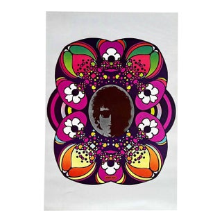 Peter Max Pop Art Poster 5 Bob Dylan 1970 For Sale
