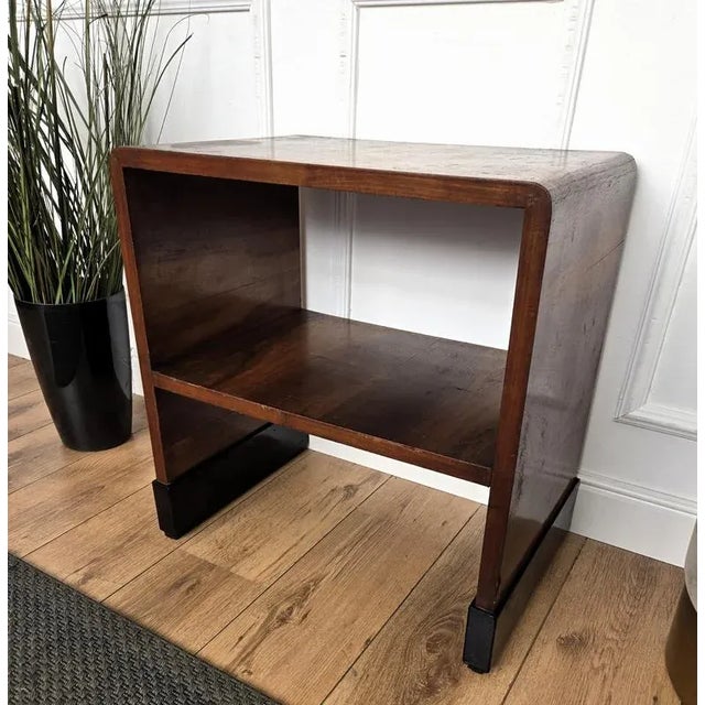 Mid-Century Art Deco Wooden Bar Side Cocktail Table, 1940s For Sale - Image 6 of 10