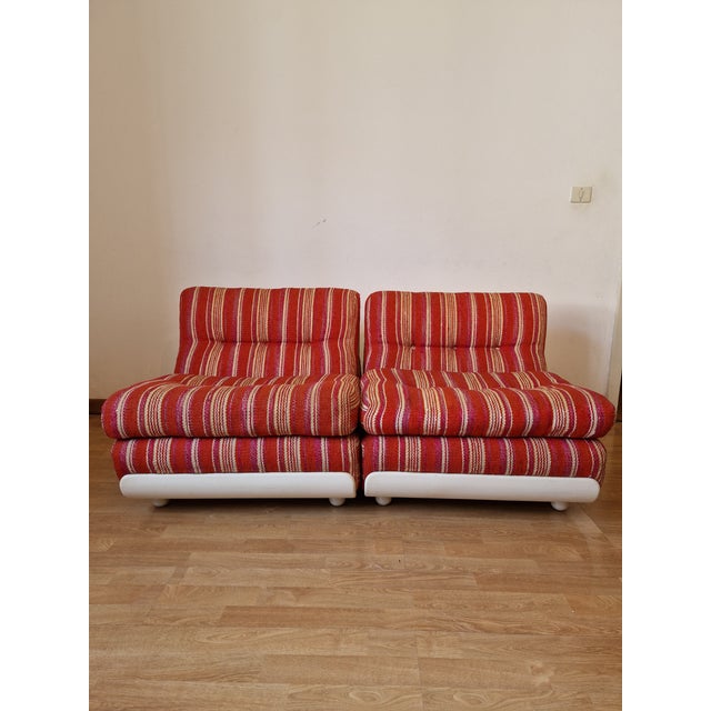Vintage Amanta Style Lounge Chairs by Franco Colli Turin, 1970s, Set of 2 For Sale - Image 6 of 18