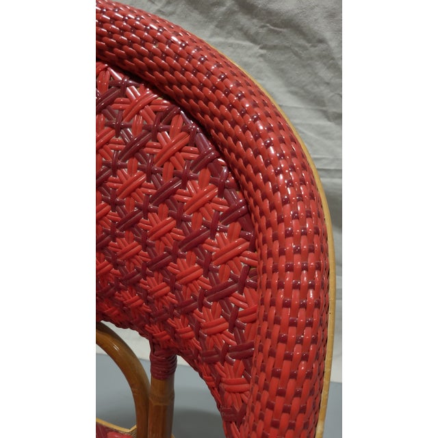 Red Late 20th Century Vintage Red French Bistro Chair For Sale - Image 8 of 8