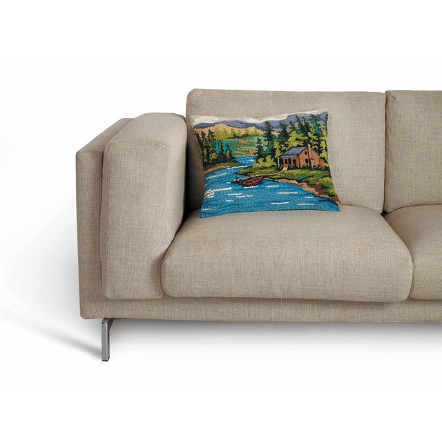 Cabin by Lake Hook Pillow