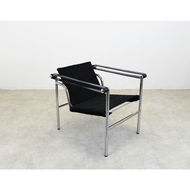 LC1 Chair by Le Corbusier and Charlotte Perriand for Cassina, 2010s, in Very Good conditions. Designed 1920 to 1949 This...