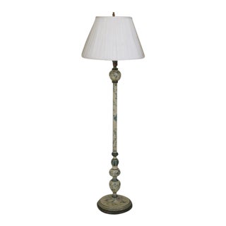 Painted Birds Pole Lamp For Sale