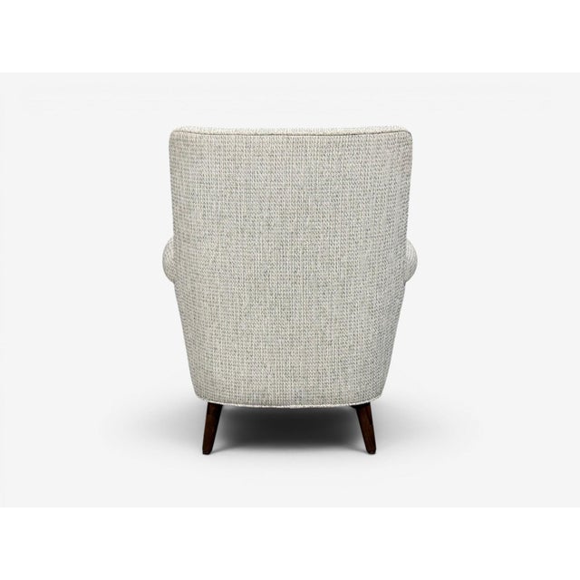 Carl Malmsten, Lounge Chairs, Grey Fabric, Wood, Sweden, 1950s For Sale - Image 11 of 11