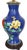 Late 20th Century Chinese Cloisonne Table Lamps With Flowers & Butterfly in Cobalt Blue - a Pair For Sale - Image 4 of 10