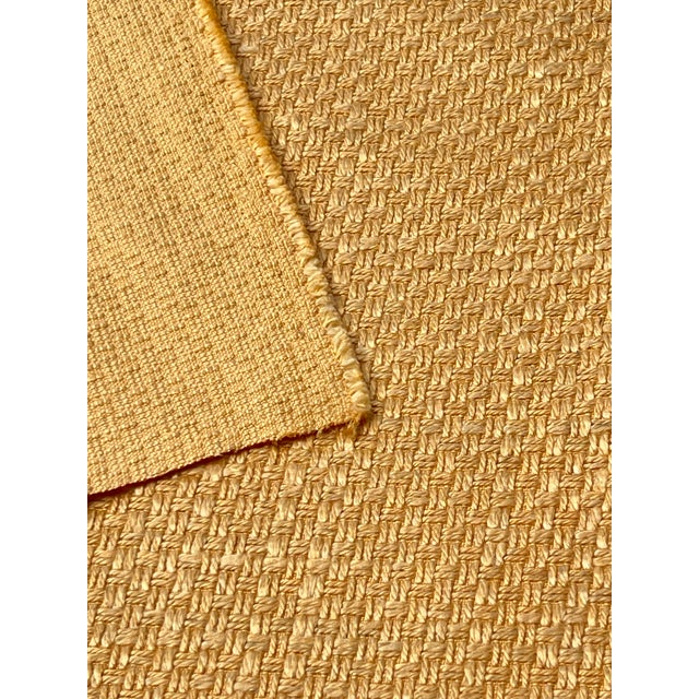 Yellow Weaved Upholstery Fabric 55”x 36” For Sale - Image 4 of 6