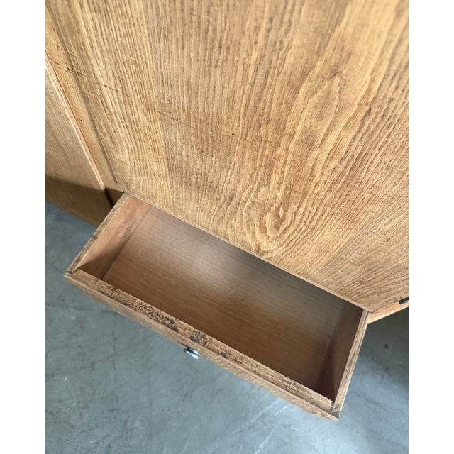 Vintage Art Deco Oak Wardrobe, 1930s For Sale - Image 16 of 18
