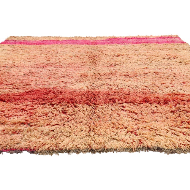 Contemporary Vintage Beni M'Guild Moroccan Rug, 06'11 X 08'03 For Sale - Image 3 of 10