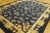 1920s Navy Blue Floral Shou Antique Chinese Art Deco Rug 8' 2''x 9' 10'' Knotted Wool Carpet For Sale - Image 12 of 12