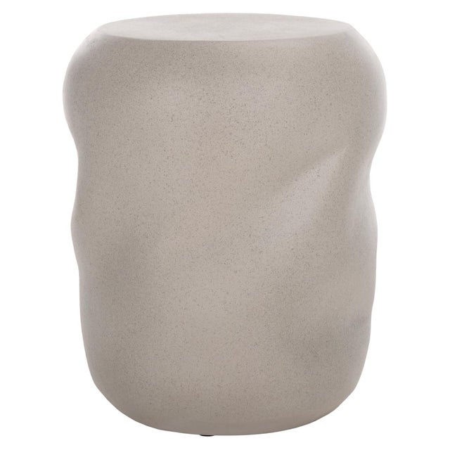 Plastic Carrick Accent Table in Grey For Sale - Image 7 of 8