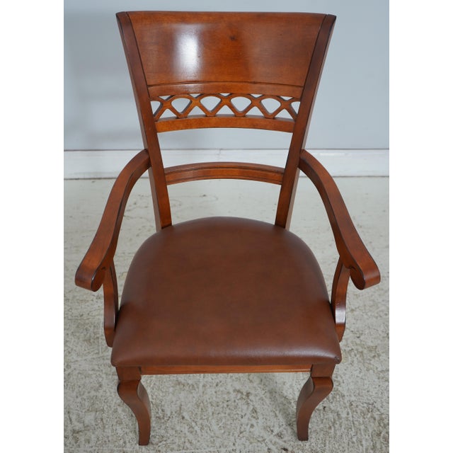 Age: Approx. 20 Years Old Details: Model Mont Blanc Chair Light Factory Distressing Italian Neoclassical Style Brown...