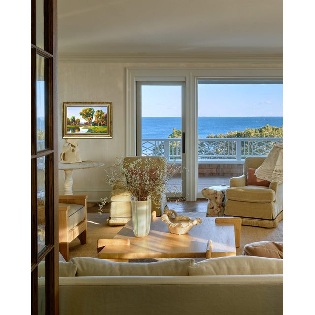 Trees by the Water.Modern Original Hand Painting. For Sale - Image 10 of 11