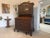 Baroque Oak Secretaire with Top Cabinet For Sale - Image 4 of 18