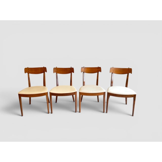 Drexel Declaration Mid-Century Kipp Stewart for Drexel Declaration Dining Chairs, Circa 1965 - Set of 6 For Sale - Image 4 of 14