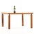 1960s Italian Olive Wood and Travertine Dining Table, C. 1960 For Sale - Image 5 of 7