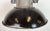 Industrial Black Enamel and Cast Iron Cage Pendant Light, 1960s For Sale - Image 4 of 18