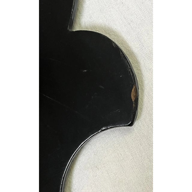 Early 20th Century Papier Mâché Decorative Wall Plaque With Mother-Of-Pearl Inlay For Sale - Image 12 of 13