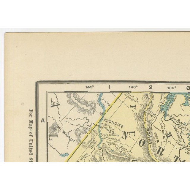 Paper Antique Map of British America with Hudson Bay by Ran McNally, 1899 For Sale - Image 7 of 12