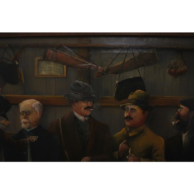 Figurative A Robquin French 1920's Signed Framed Oil Painting Hunters For Sale - Image 3 of 8