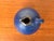Mid-Century Modern Brutalist German Studio Pottery Blue Carafe Vase by Gerhard Liebenthron, 1975, in Very Good conditions....