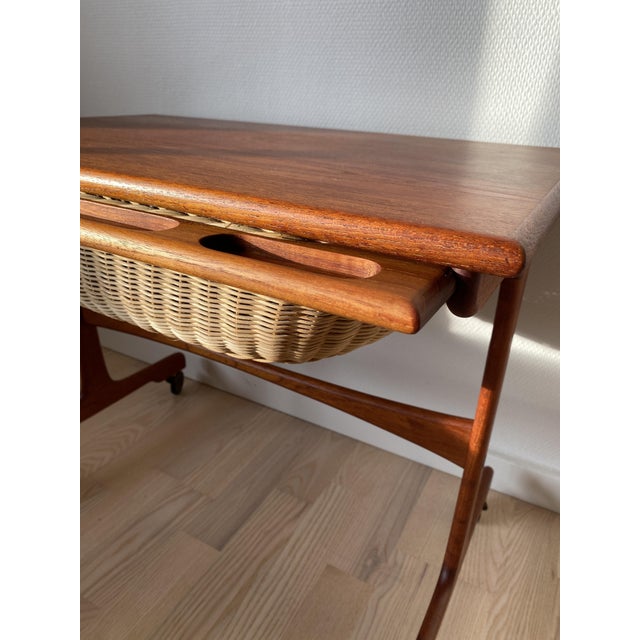 1960s Teak Sewing Table, 1960s For Sale - Image 5 of 14