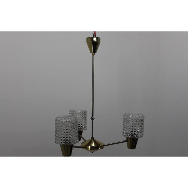 Mid-Century Modern Chandelier from Kamenicky Senov, 1970s For Sale - Image 3 of 9